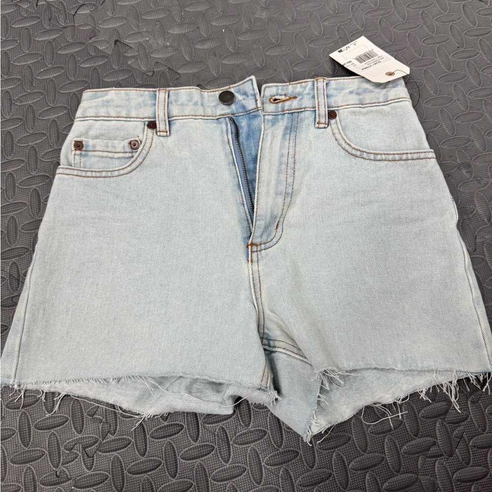 Billabong Blue Jean Shorts High-Waisted Distressed